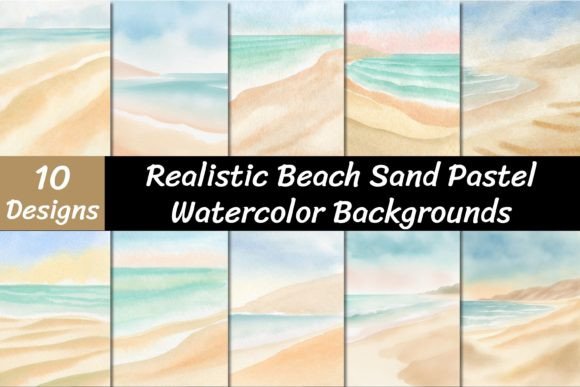 Capturing Coastal Serenity: A Guide to Beach Watercolor Backgrounds