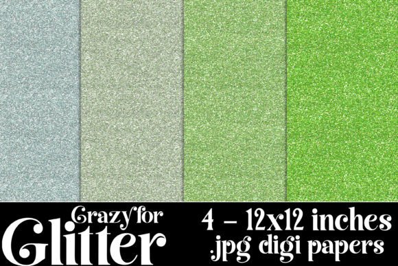 Crazy for Glitter Backgrounds: Elevate Your Green Designs