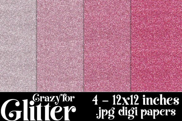 Crazy for Glitter Backgrounds, Pink: A Designer's Sparkling Toolkit