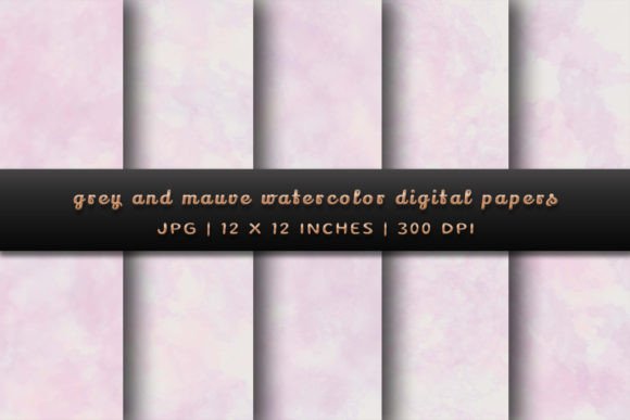 Elevate Your Creations with Grey and Mauve Watercolor Backgrounds
