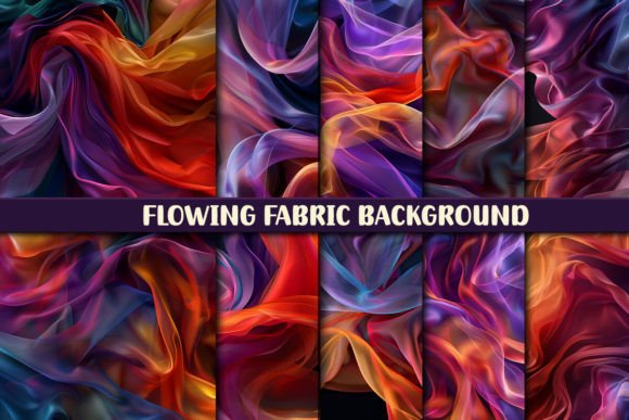 Elevate Your Projects with Flowing Fabric Backgrounds