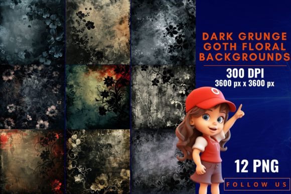 Embracing the Shadows: The Power of Dark Grunge Goth Floral Backgrounds