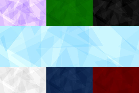 Modern Visual Identity with Abstract Backgrounds of Triangles