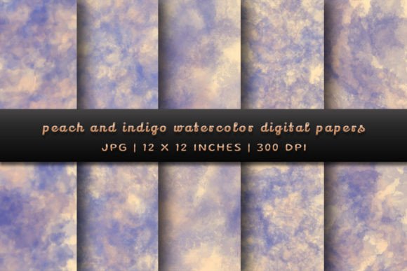 Peach and Indigo Watercolor Backgrounds: A Designer's Guide