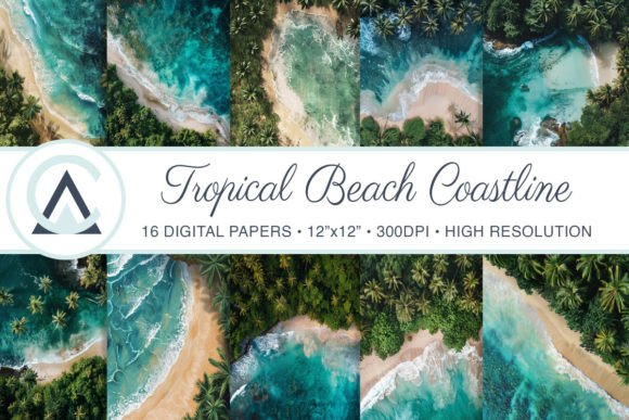 Tropical Summer Beach Coast Backgrounds: Your Creative Toolkit