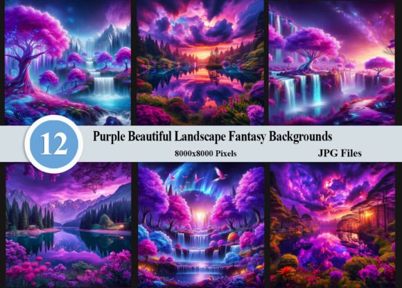Unlocking Creative Potential with Purple Beautiful Landscape Backgrounds