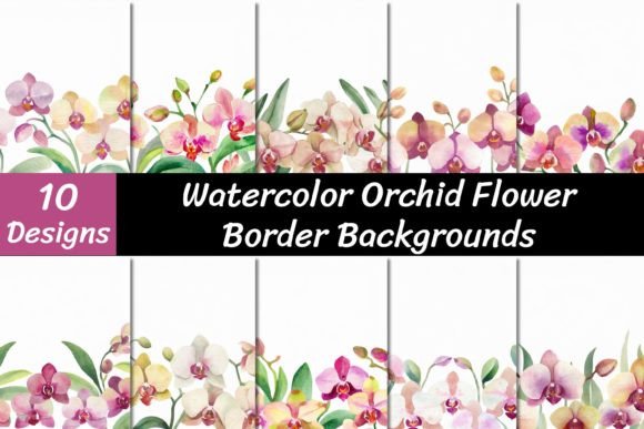 Watercolor Orchid Flower Backgrounds: A Designer's Guide